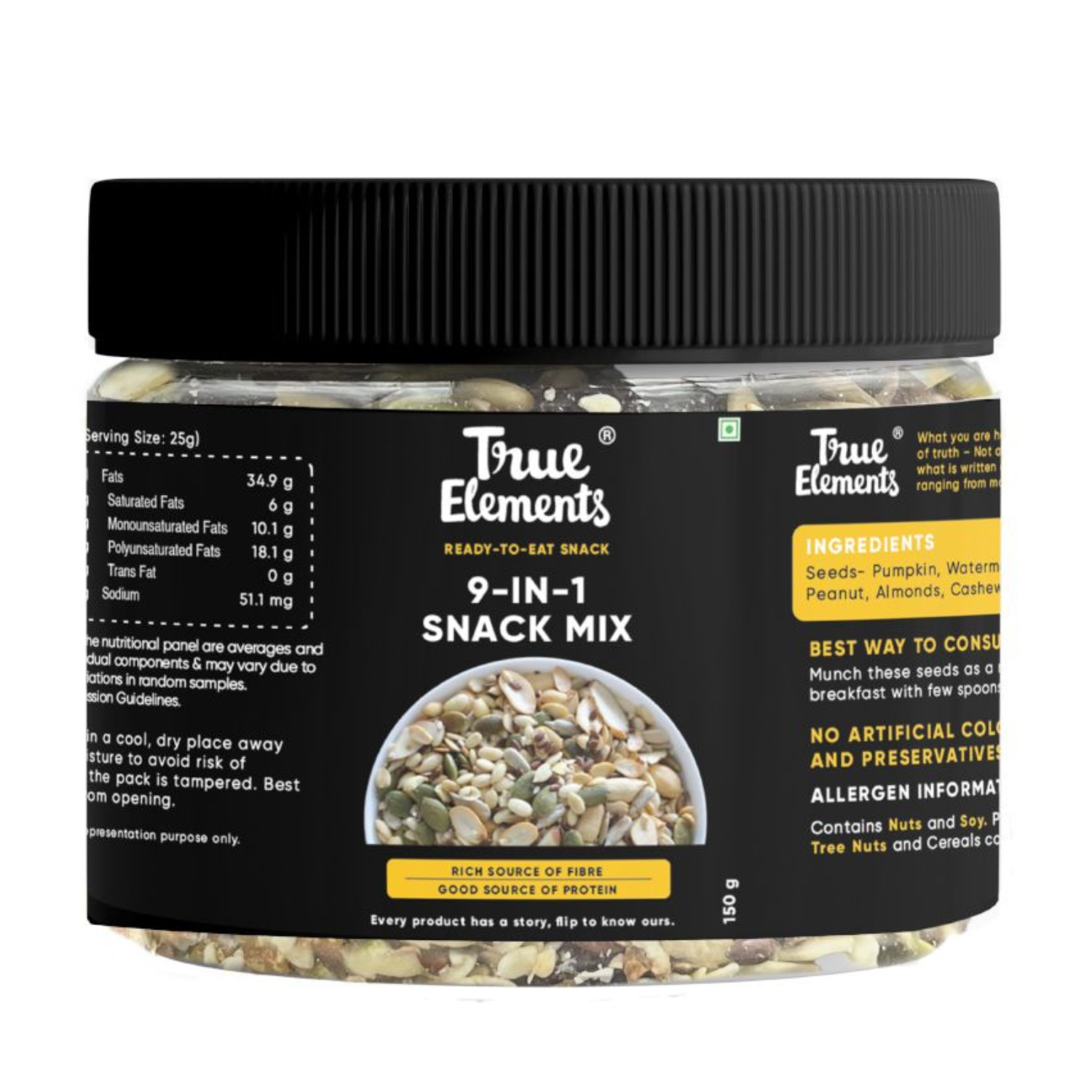 True Elements 9-in-1 Snack Mix In PET Bottle 150 gm